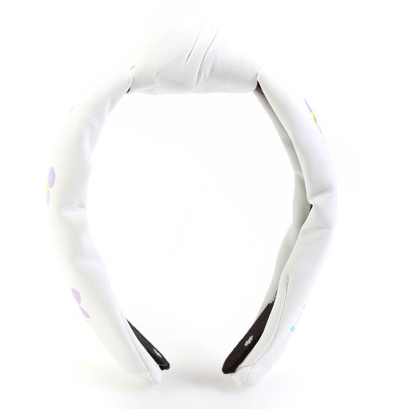 RARE Lele Sadoughi Limited Edition Leather Hand Painted Knotted Headband NWOT main image 4